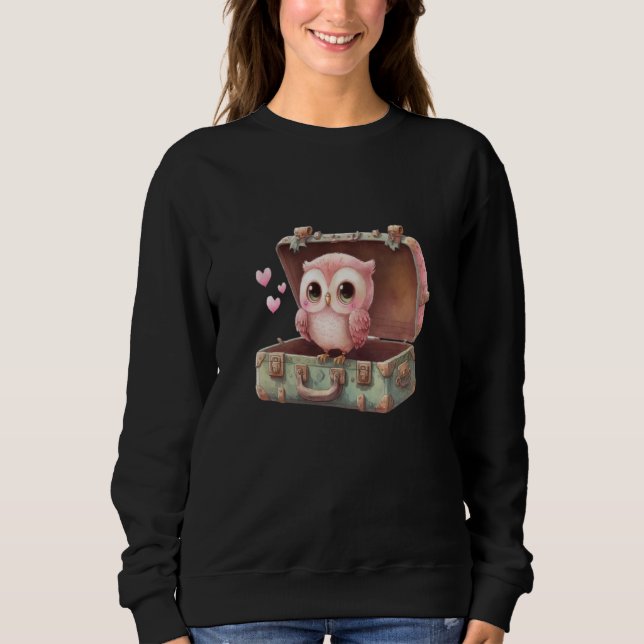 Camiseta Cute Little Owl Valetines Animal Love  29 (Frente)