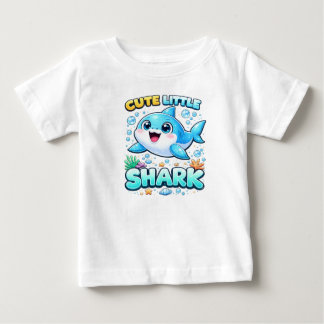 Camiseta Cute Little Shark Shirt for Girls 