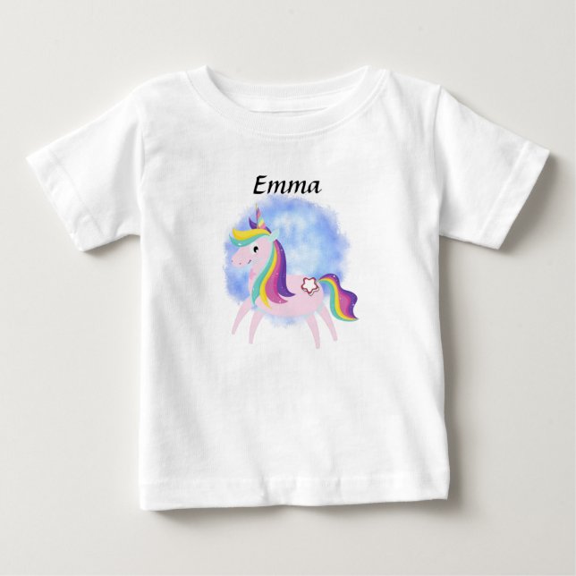 Camiseta Cute little unicorn  (Frente)