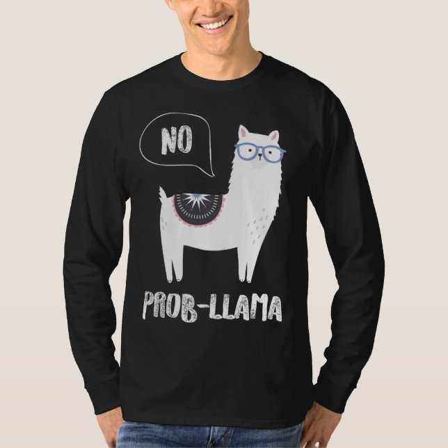 Camiseta Cute Llama Alpaca Prob Llama  Farm Animals (Frente)