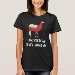 Camiseta Cute Llama Ama Llama Eu Só Estraguei Llamas De Amo