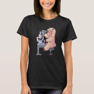 Camiseta Cute Llama Olho Médico Optometrista Óptico Vida Ey