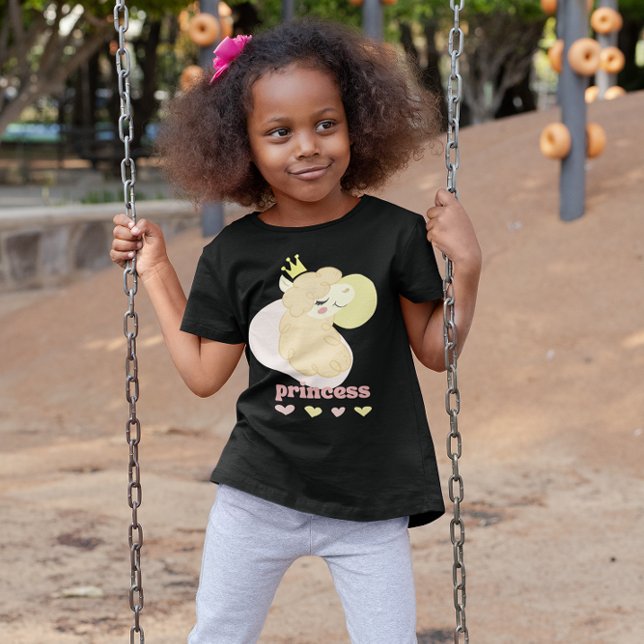 Camiseta Cute Llama Princess Girls" (Criador carregado)