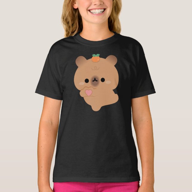 Camiseta Cute Love Capybara (Frente)