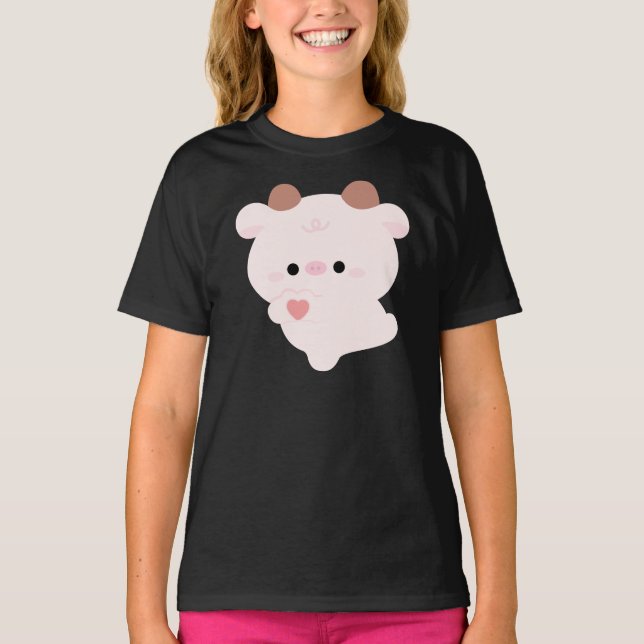 Camiseta Cute Love Cow (Frente)