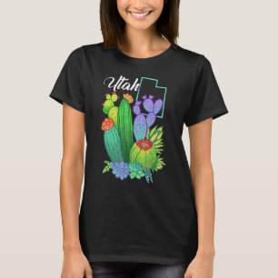 Camiseta Cute Love Utah Blooming Cactus Flowers