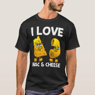 Camiseta Cute Mac & Queijo Para Homens Mães Queijo De Macar