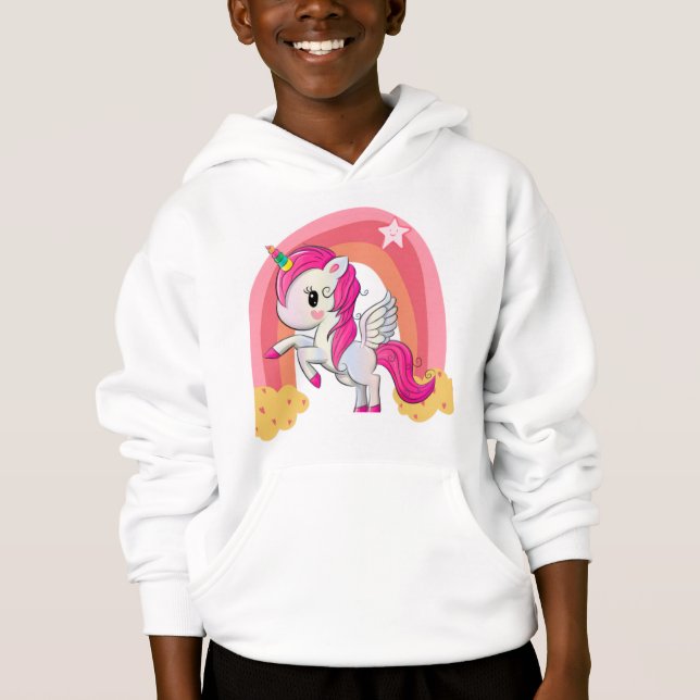 Camiseta Cute magical unicorn kids shirt (Frente)