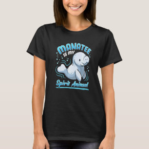 Camiseta Cute Manatee É O Meu Espírito De Vaca Animal Dugon