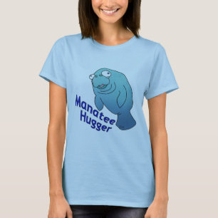 Camiseta Cute Manatee Hugger Cartoon Animal