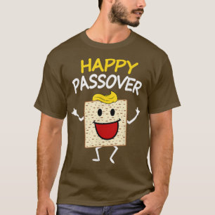 Camiseta Cute Matzah Dizendo Feliz Passover Judeu T