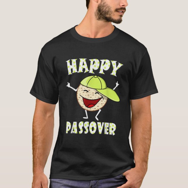 Camiseta Cute Matzah Smurah saying Happy Passover Jewish Pe (Frente)