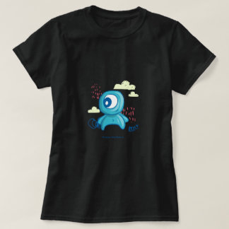 Camiseta Cute Monster Cartoon Character Design | Blue Doodl