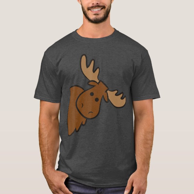 Camiseta Cute Moose Elk Deer Funny Alaska Moose Small gift (Frente)