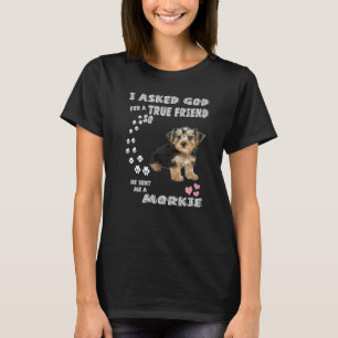 Camiseta Cute Morkshire Terrier Dog Cota Mãe Pai Teacup Mo