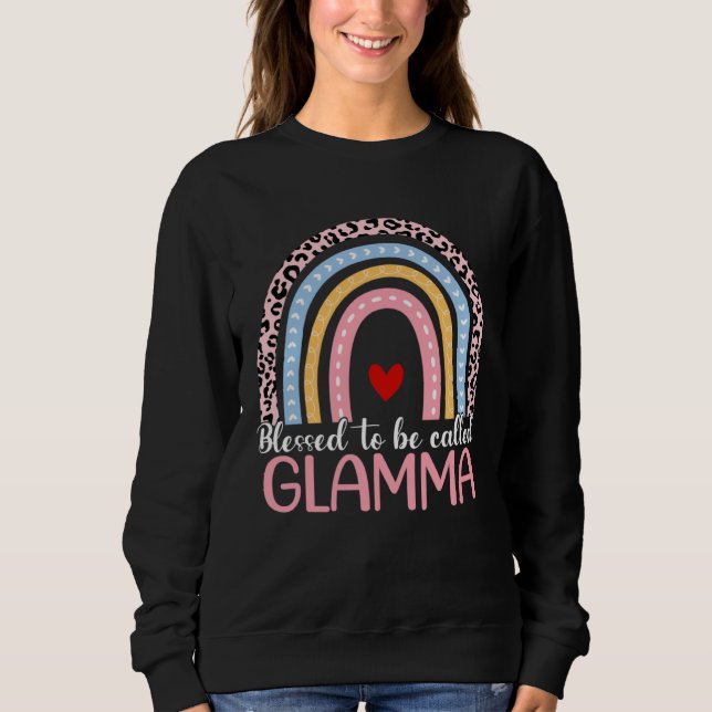 Camiseta Cute Mother s Day Blessed To Be Called Glamma Rain (Frente)