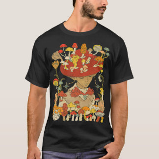 Camiseta Cute Mushroom Cap Girl Fairy Grunge Fairycore Fore