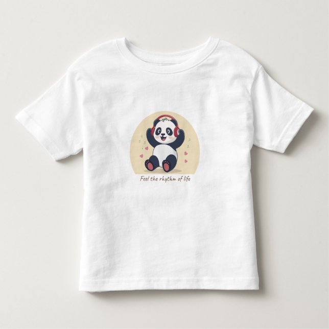 Camiseta Cute Music Panda (Frente)