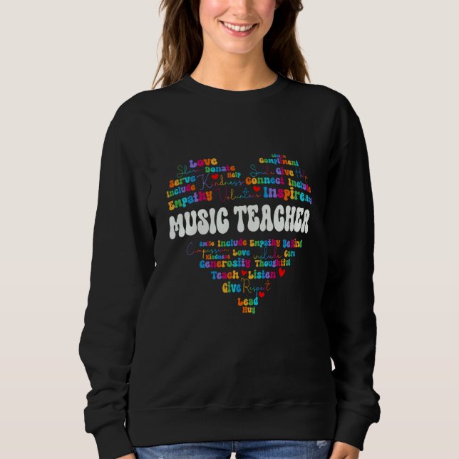 Camiseta Cute Music Teacher Appreciation Week back to schoo (Frente)