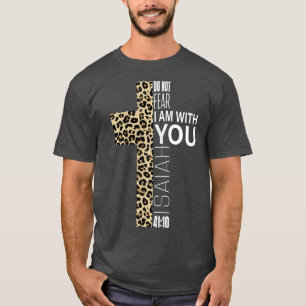 Camiseta Cute Não Teme Mãe Cristã Religiosa Leopard P