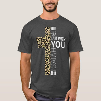 Camiseta Cute Não Teme Mãe Cristã Religiosa Leopard P