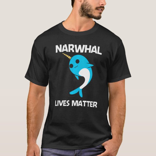 Camiseta Cute Narwhal For Men Women Narwhale Narwhal Tusk (Frente)