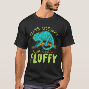 Camiseta Cute nem sempre significa camaleão fofo