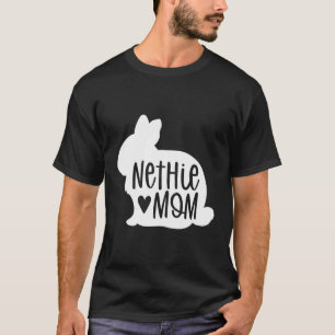 Camiseta Cute Nethie Bunny Mãe - Rabbit anão Holandês