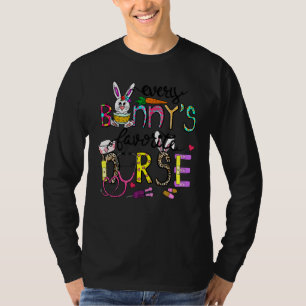Camiseta Cute Nicu Picu L&d Enfermeira Páscoa Dia Estetoscó
