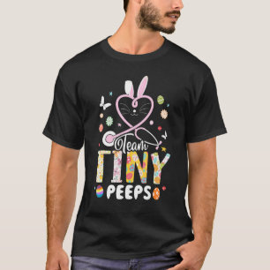 Camiseta Cute Nicu Picu L&d Enfermeira Páscoa Dia Estetoscó