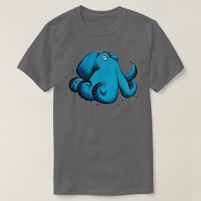 Camiseta Cute octopus sticker Fantasy art (Frente do Design)