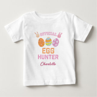 Camiseta Cute Official Egg Hunter Easter Kids Name