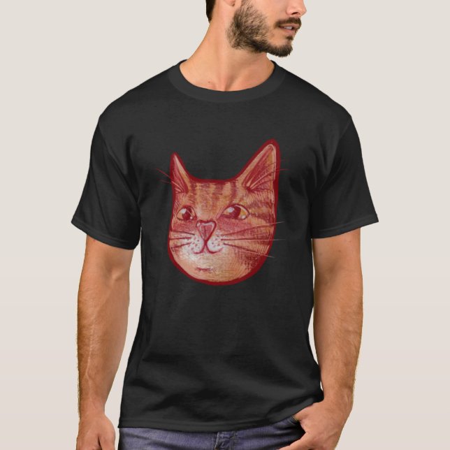 Camiseta Cute orange kitty cat (Frente)