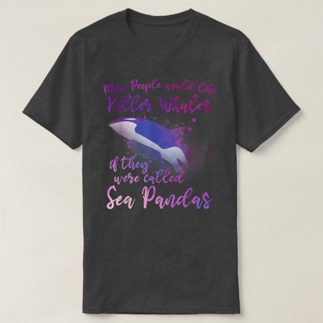 Camiseta Cute Orca Funny Whale Cotação Orcas (Frente do Design)