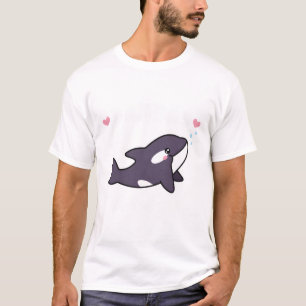 Camiseta Cute Orca Pandas Do Mar Engraçado