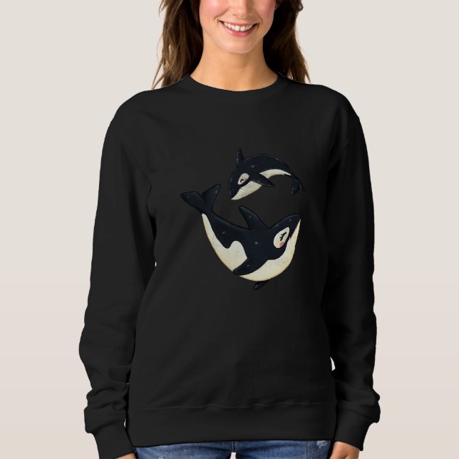 Camiseta Cute Orca Sea Animal Whale Orcas Cool Men Women (Frente)