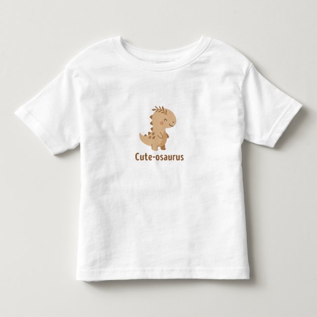 Camiseta Cute-osaurus – Dinossauro Adorável (Frente)