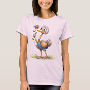 Camiseta Cute Ostrich