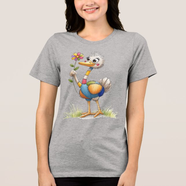 Camiseta Cute Ostrich (Frente)
