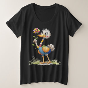 Camiseta Cute Ostrich