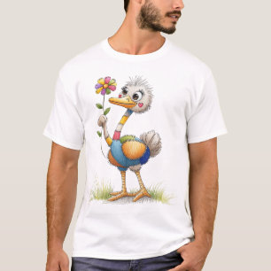 Camiseta Cute Ostrich