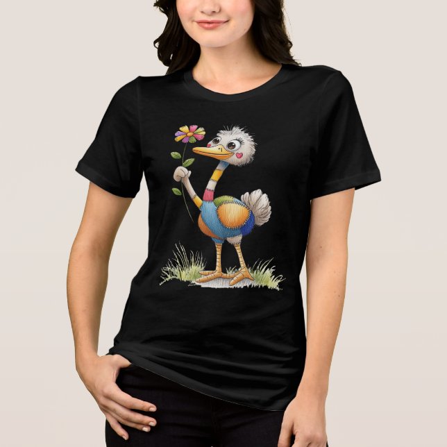 Camiseta Cute Ostrich (Frente)