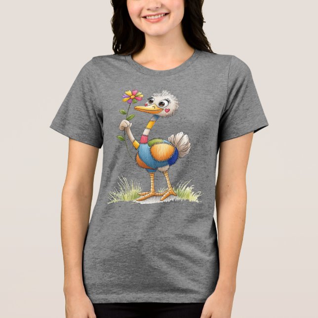 Camiseta Cute Ostrich (Frente)