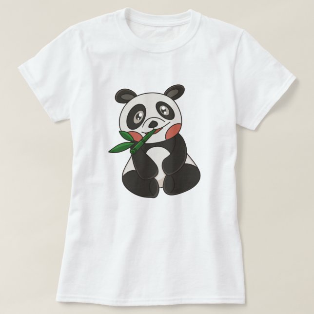 Camiseta Cute Panda (Frente do Design)