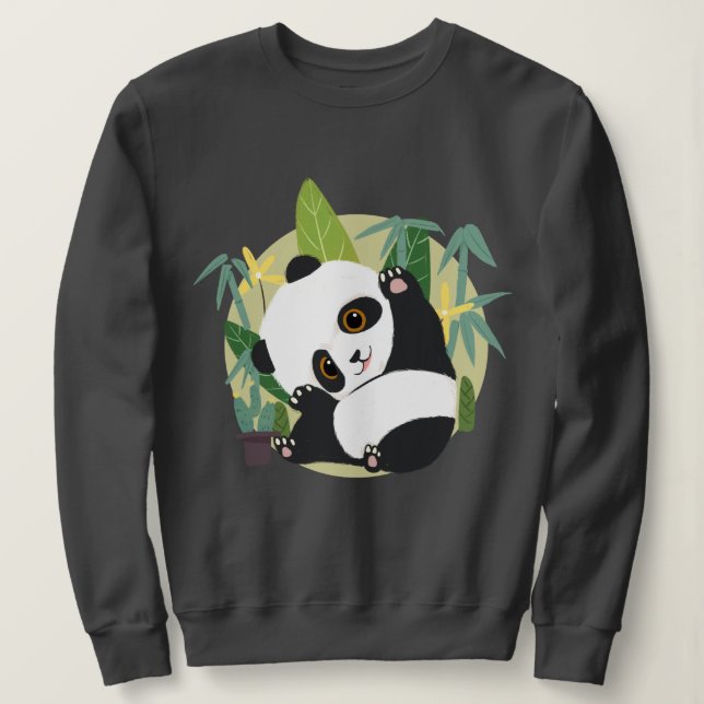 Camiseta Cute Panda (Frente do Design)