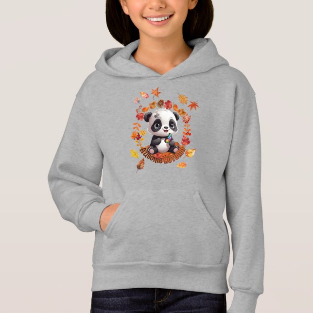 Camiseta Cute Panda “Ausome Autumn” – Fall Autism Awerness (Frente)