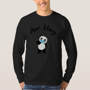 Camiseta Cute Panda Bear Me Abrindo Distância Social