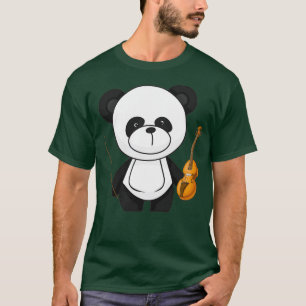 Camiseta Cute Panda tocando violino KIDs