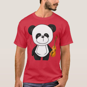 Camiseta Cute Panda tocando violino KIDs T