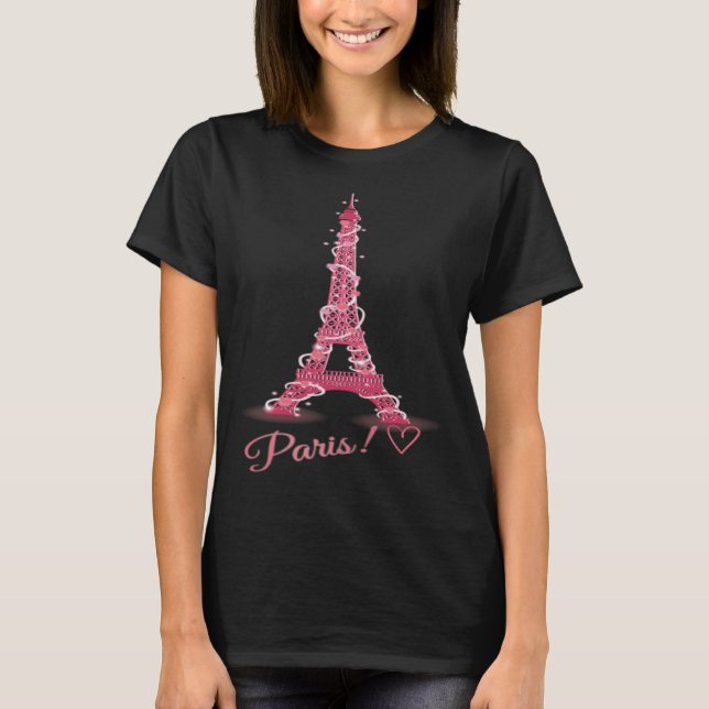 Camiseta Cute Paris Eiffel (Frente)